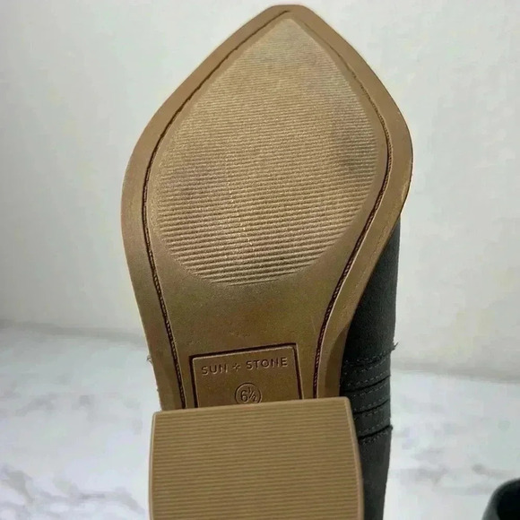 Sun + Stone Womens Deyzaa Metallic Pointed Toe Mules Size 6.5 - Picture 8 of 12